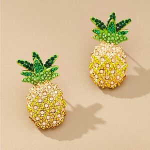 Brand New BaubleBar Pineapple Earrings
